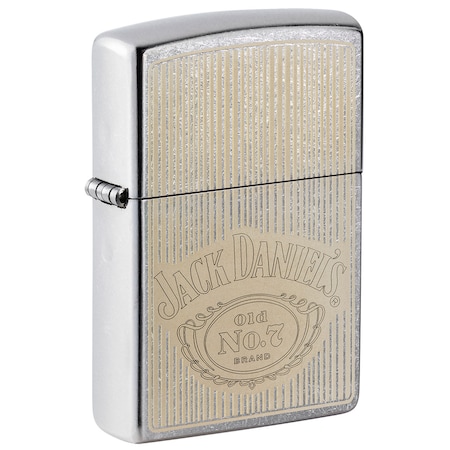 Zippo 2023 Zippo Jack Daniel'S Engrave, Street Chrome ZIP-49833